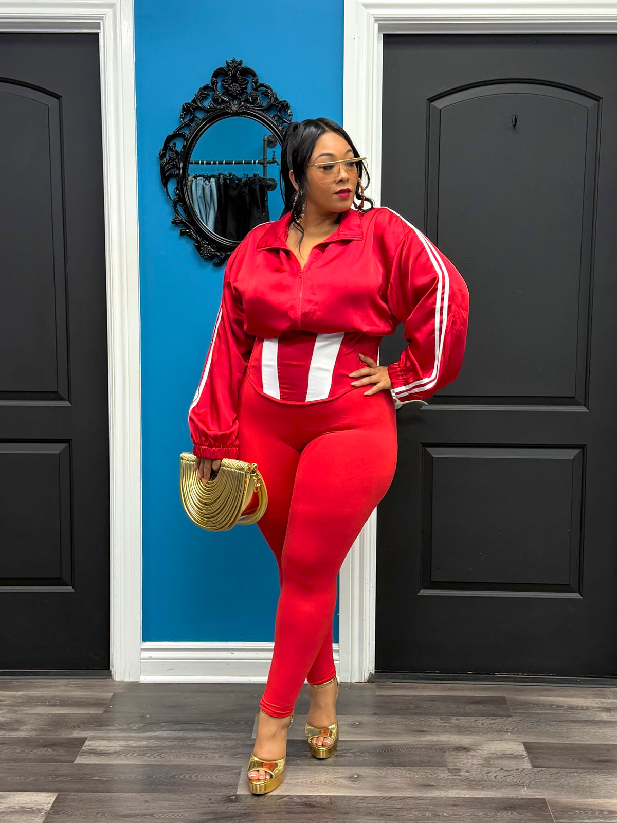 Red Dope Girl Corset Jacket
