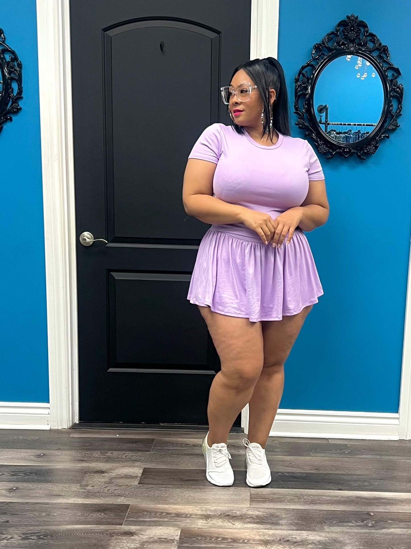 Lilac Tamera Skirt Set