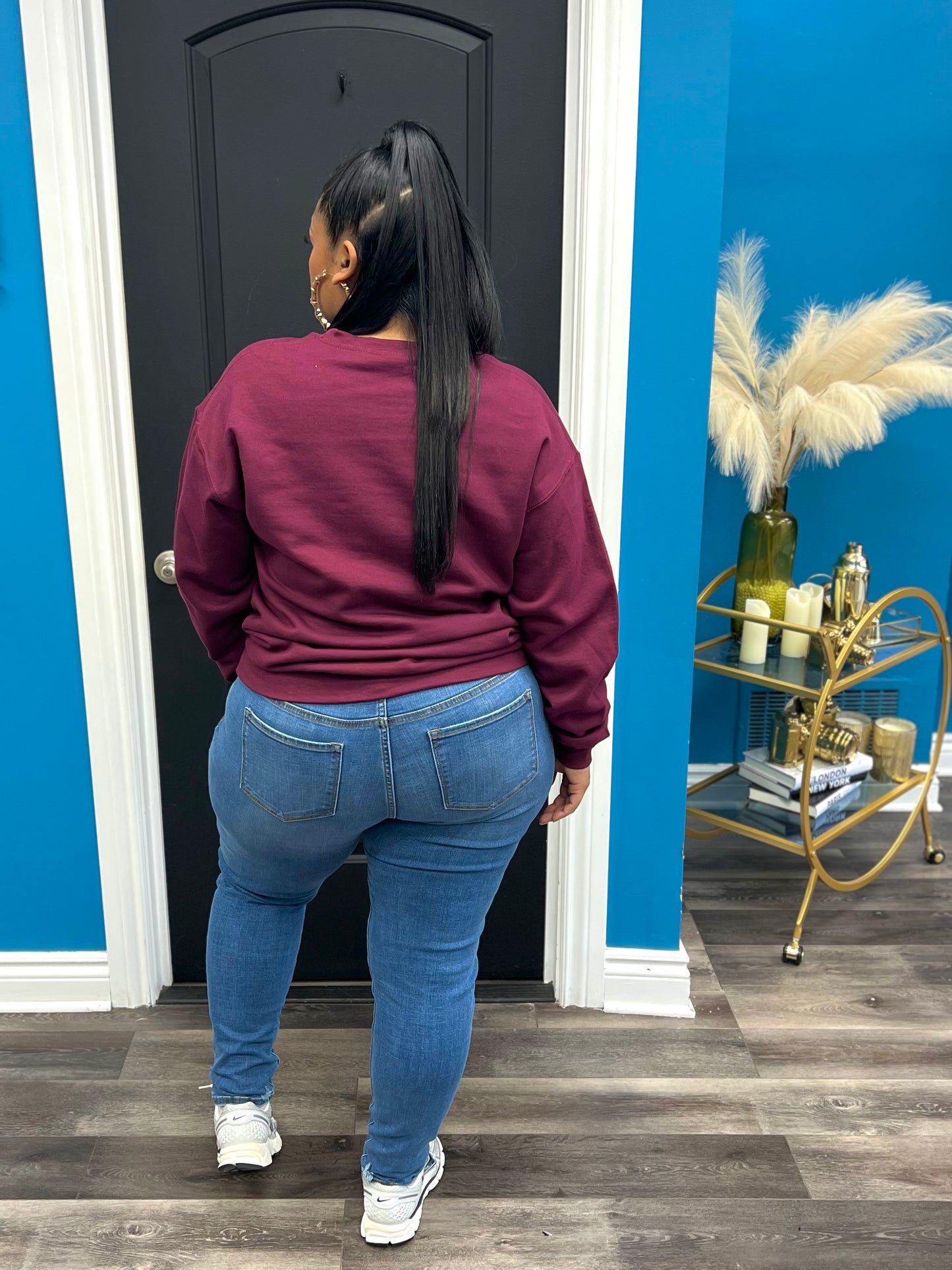 Wine BIG Girls Taste Better Crewneck