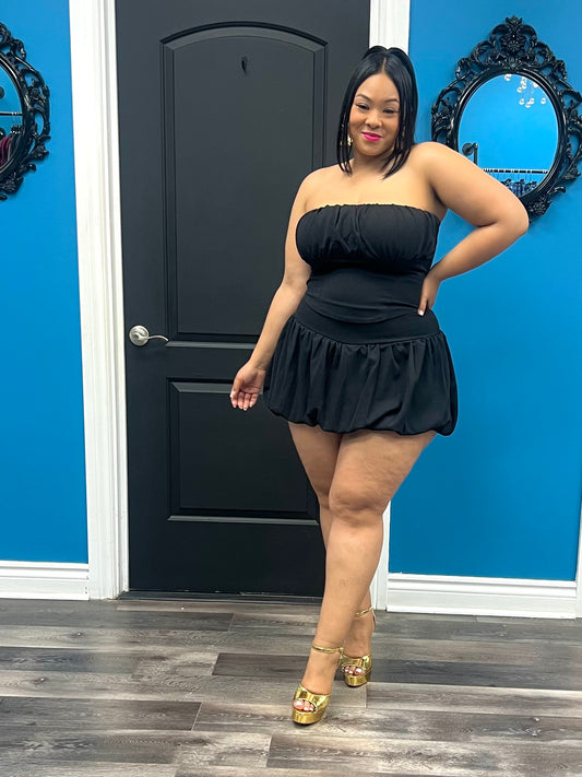 Black Mari Skort Set