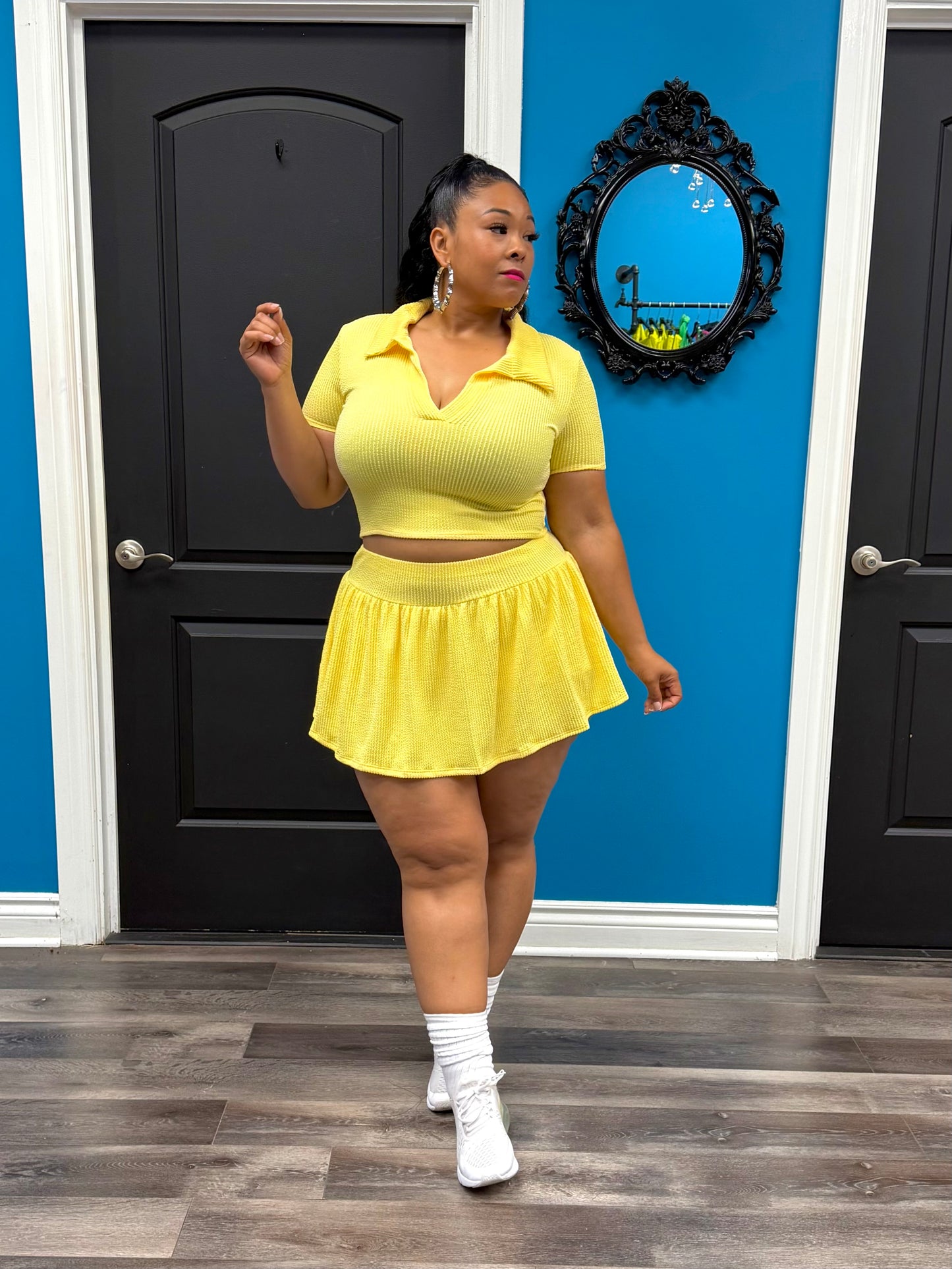 Yellow Lori Skirt Set