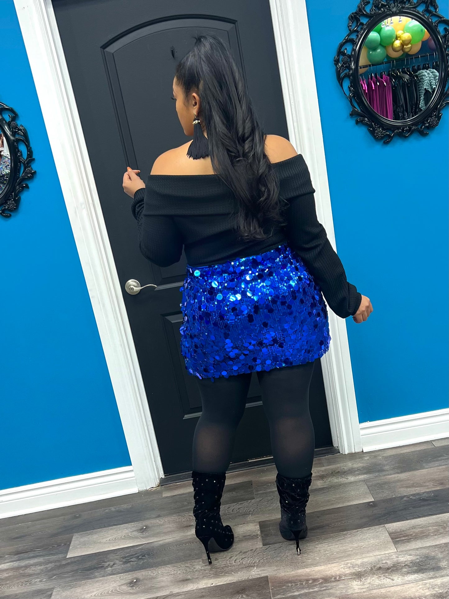 Blue Spotlight Skirt