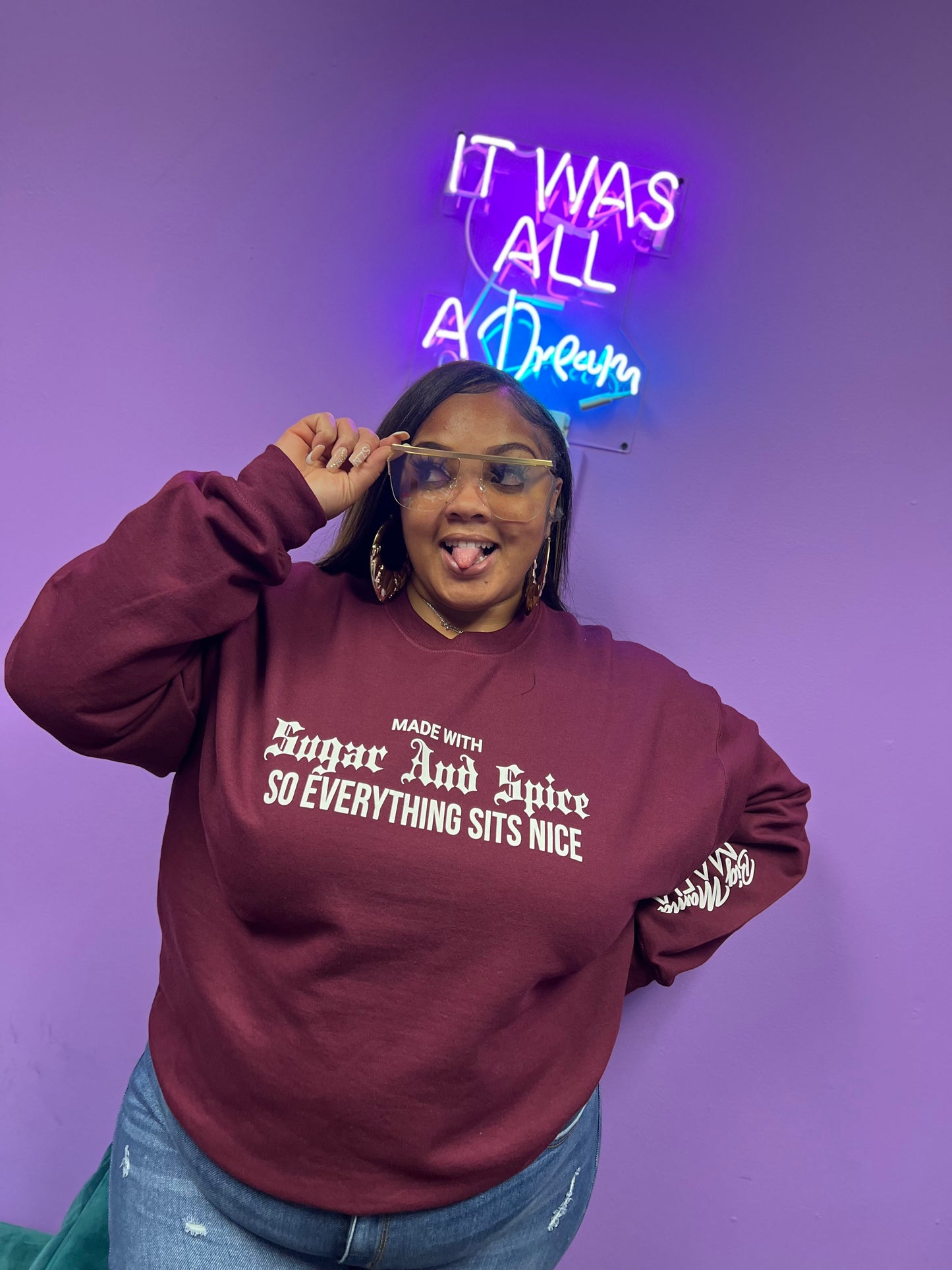Wine Sugar & Spice Crewneck Sweatshirt