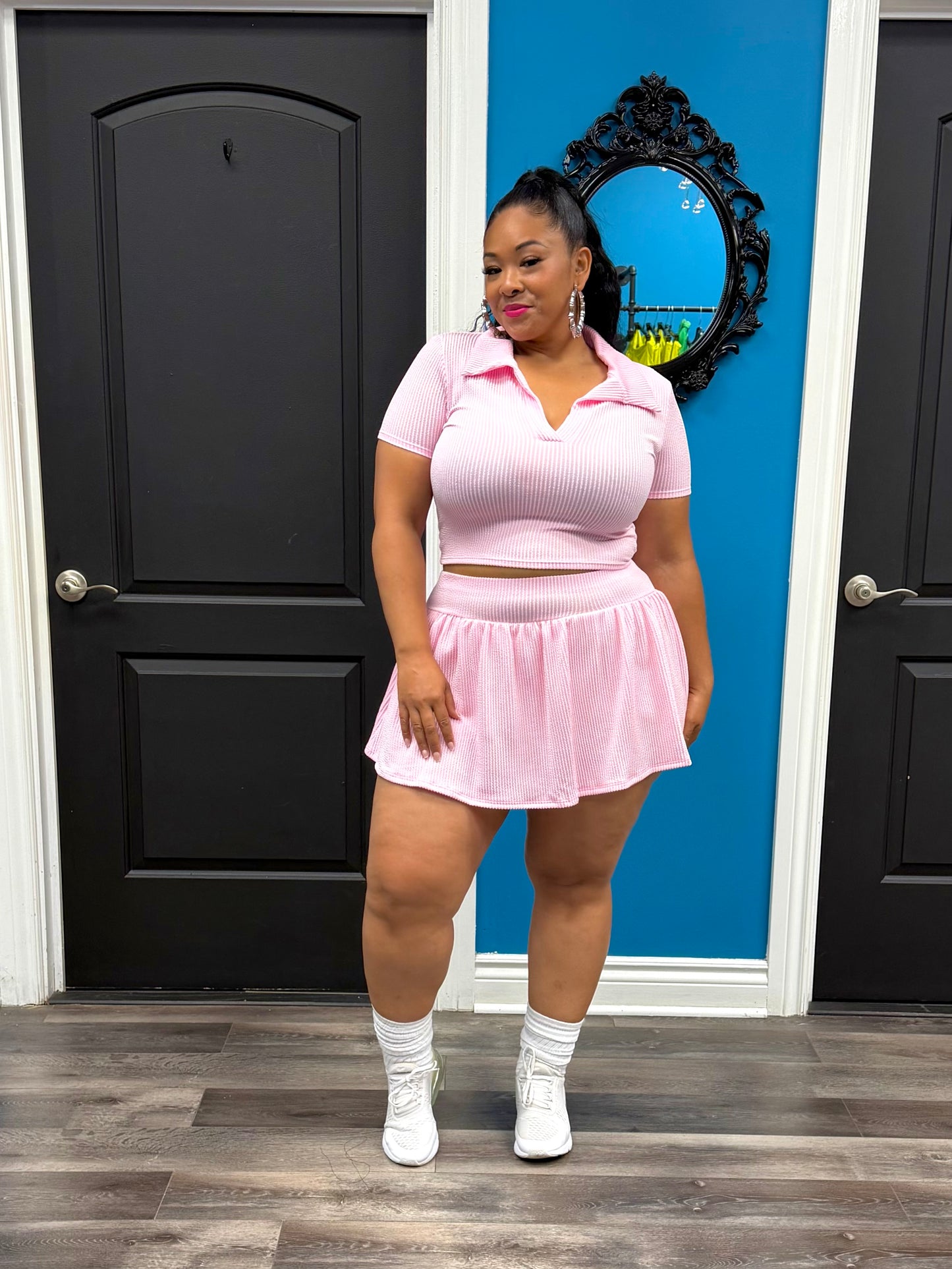 Pink Lori Skirt Set