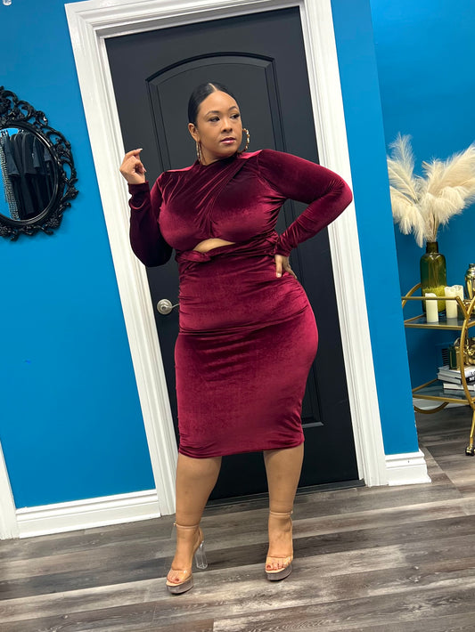 Wine Ruby Dress