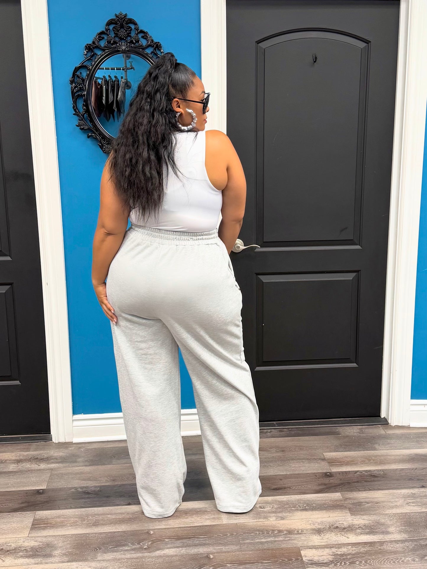 Grey Grommet Joggers