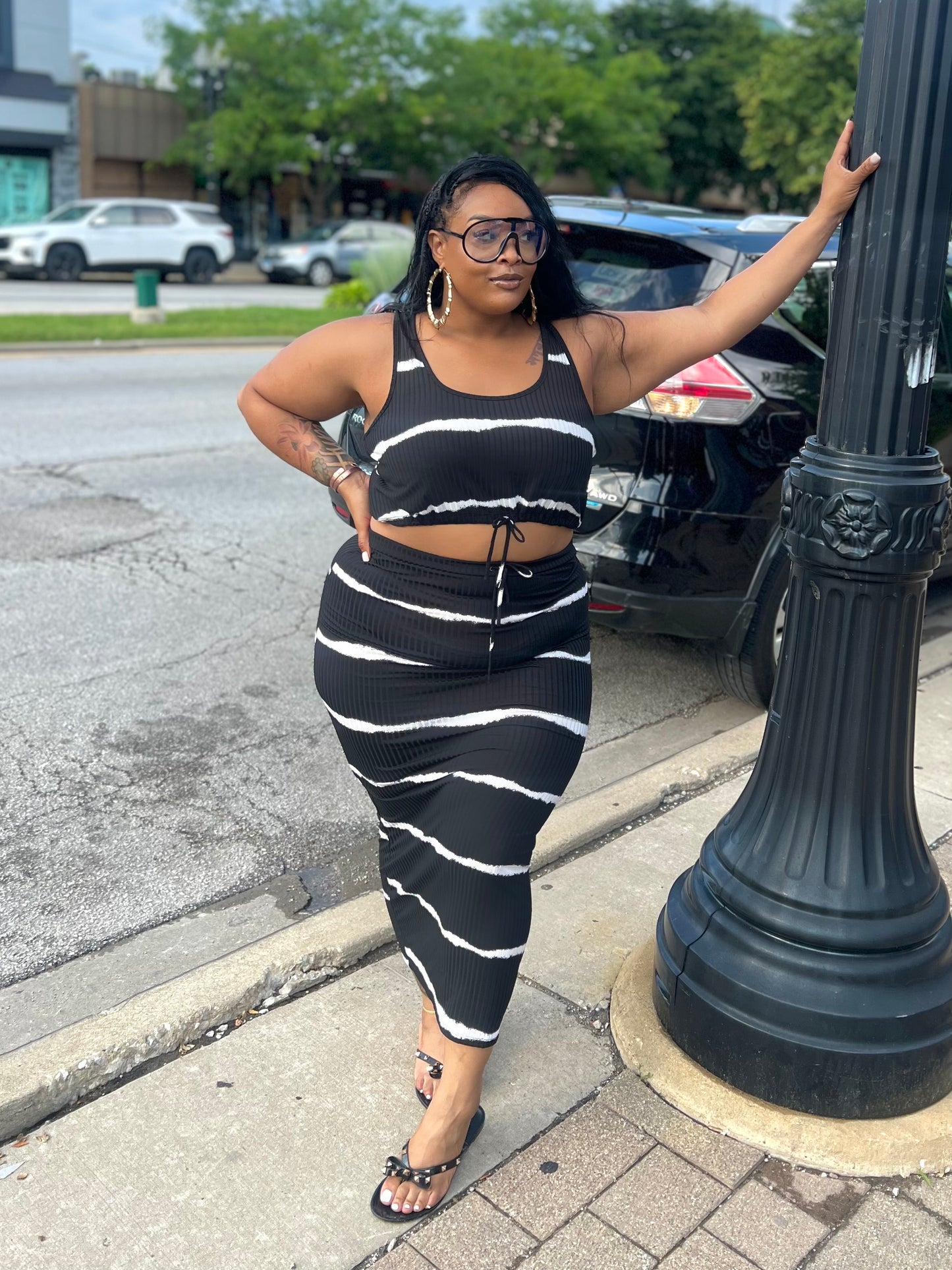 Black Leah Skirt Set