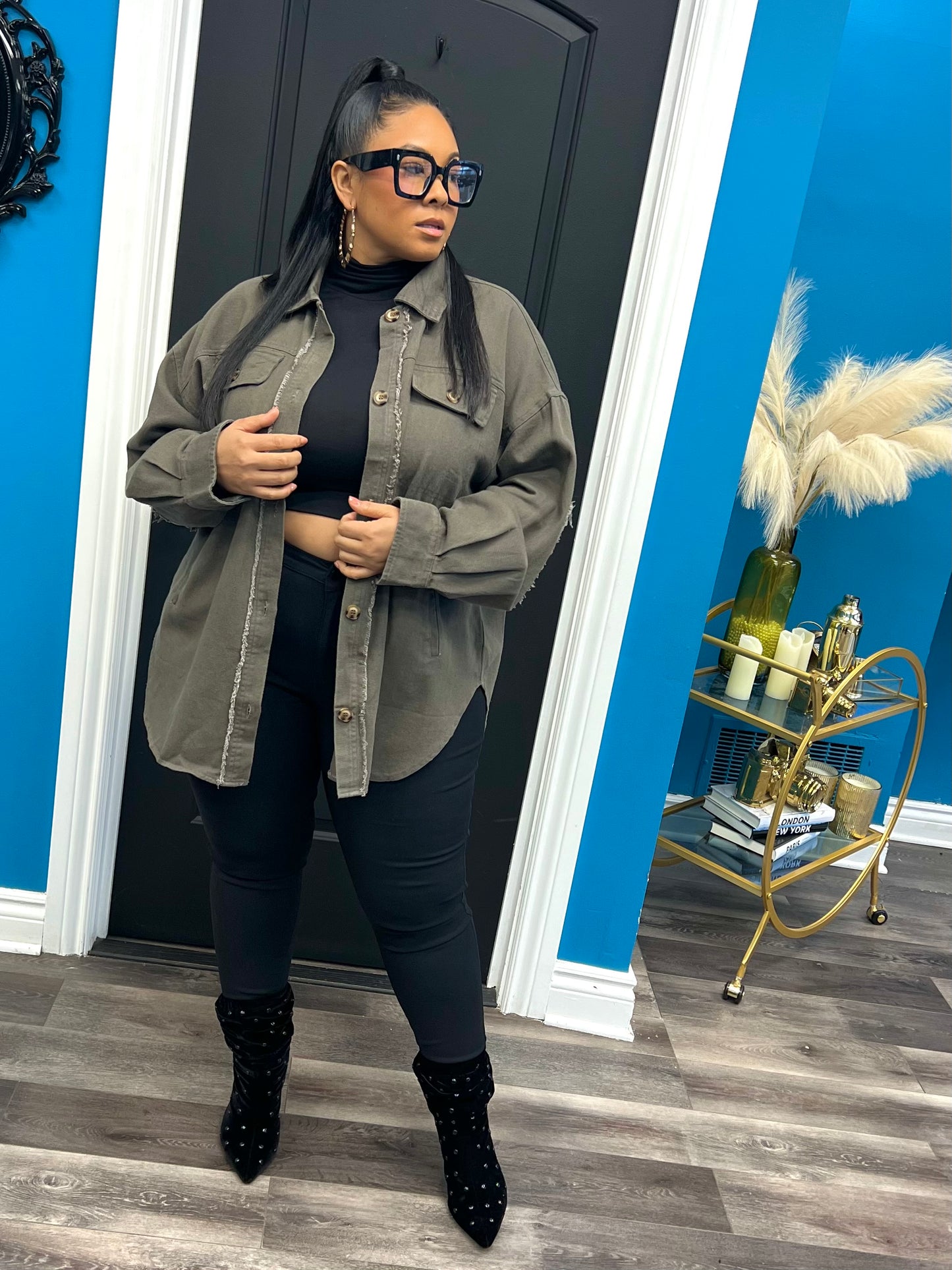 Grey Rock & Love Shacket