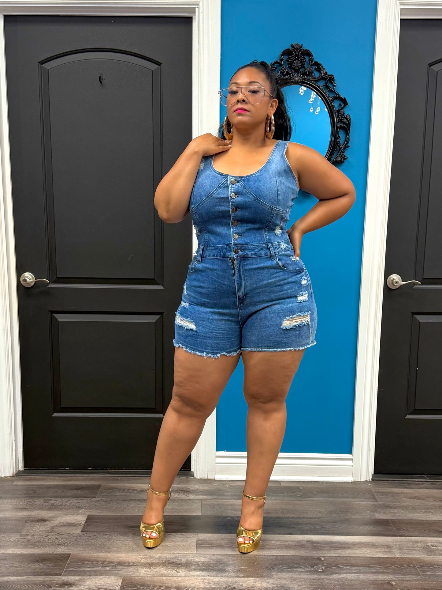 Koryn Denim Romper