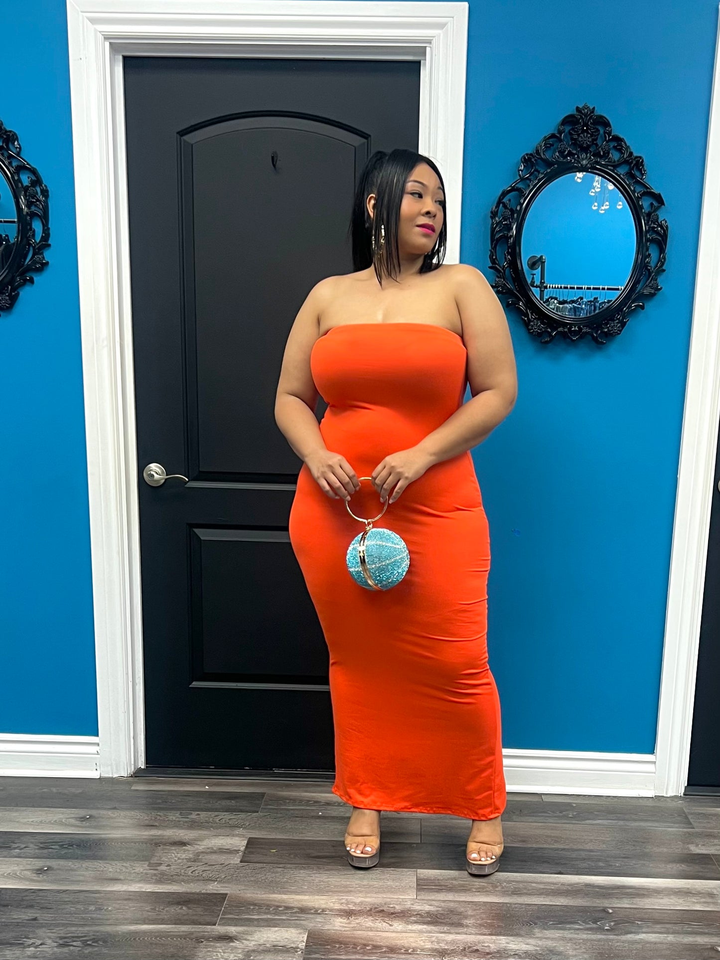 Orange Kerri Maxi Dress