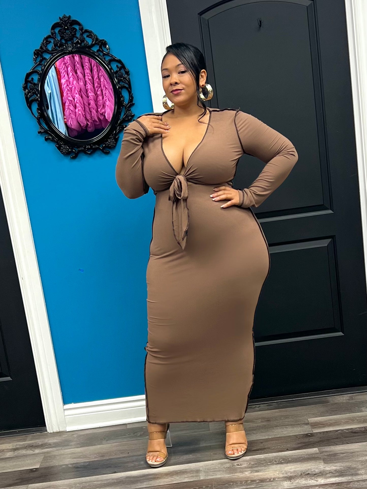 Mocha Brandi Skirt Set