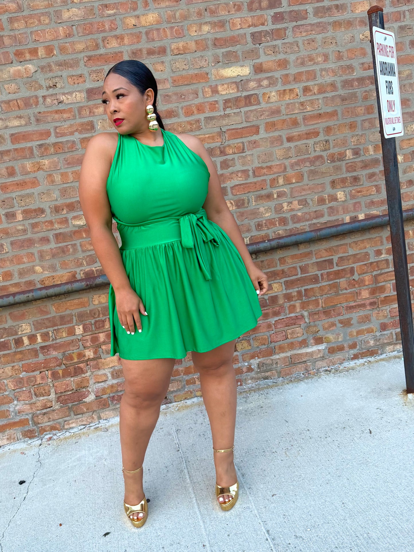 Green Tabbi Dress