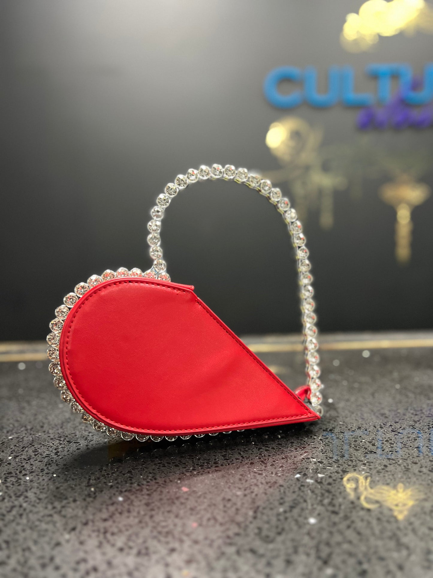 Crystal Heart Clutch