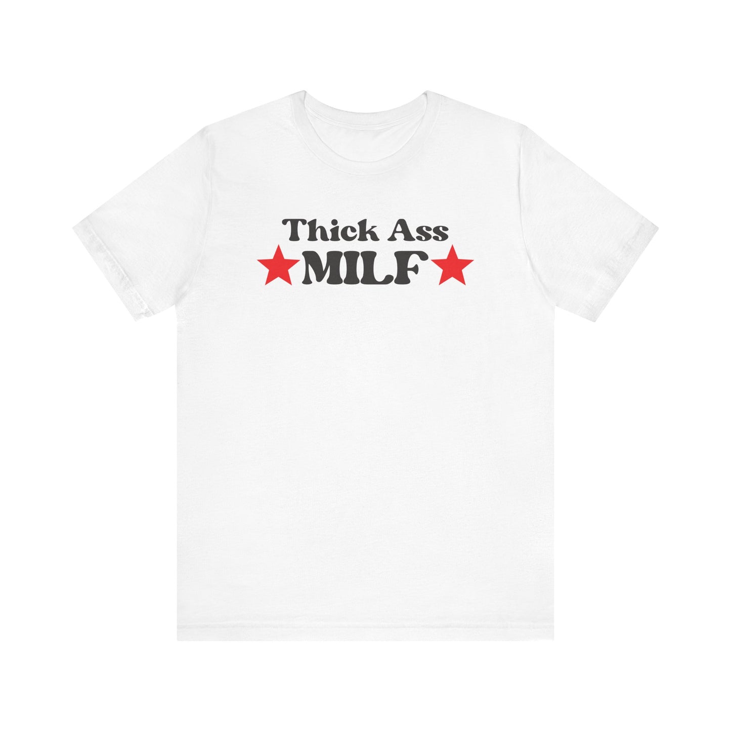 White/Black Thick MILF Tee