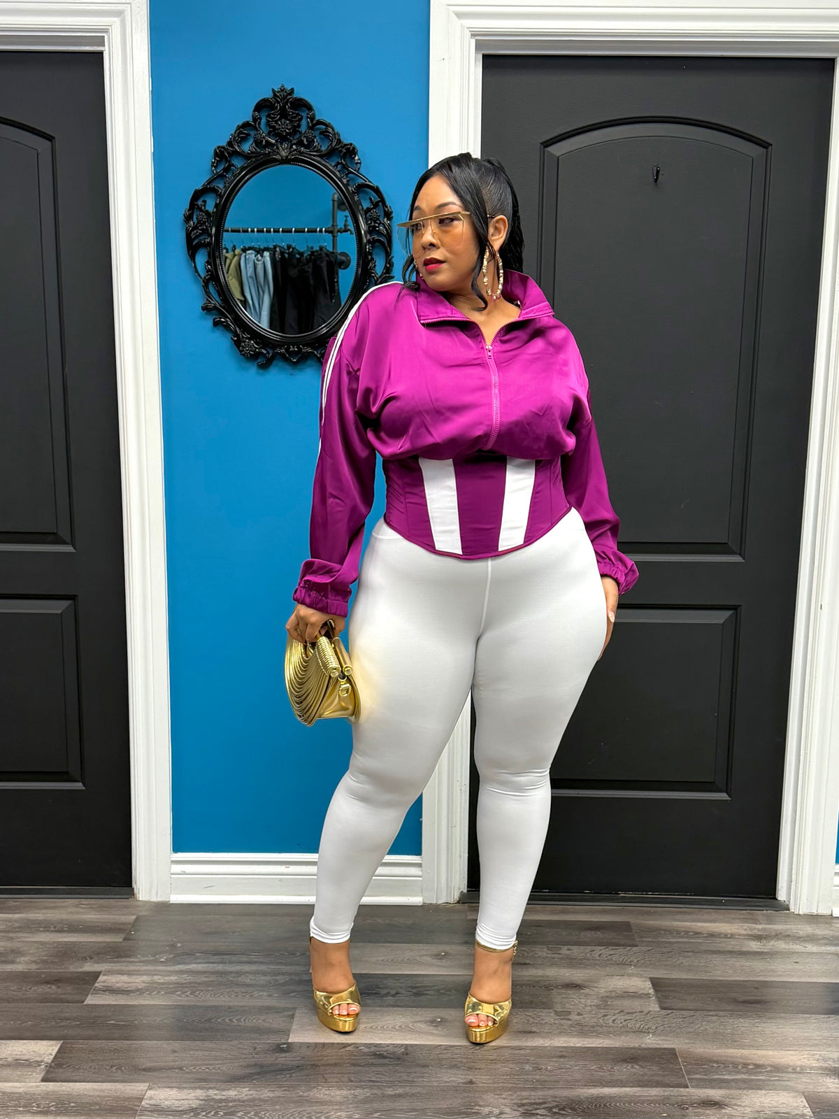Plum Dope Girl Corset Jacket