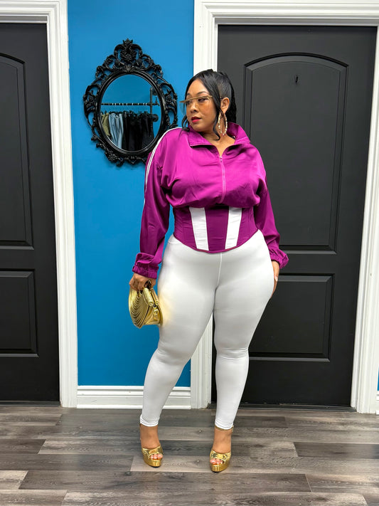 Plum Dope Girl Corset Jacket