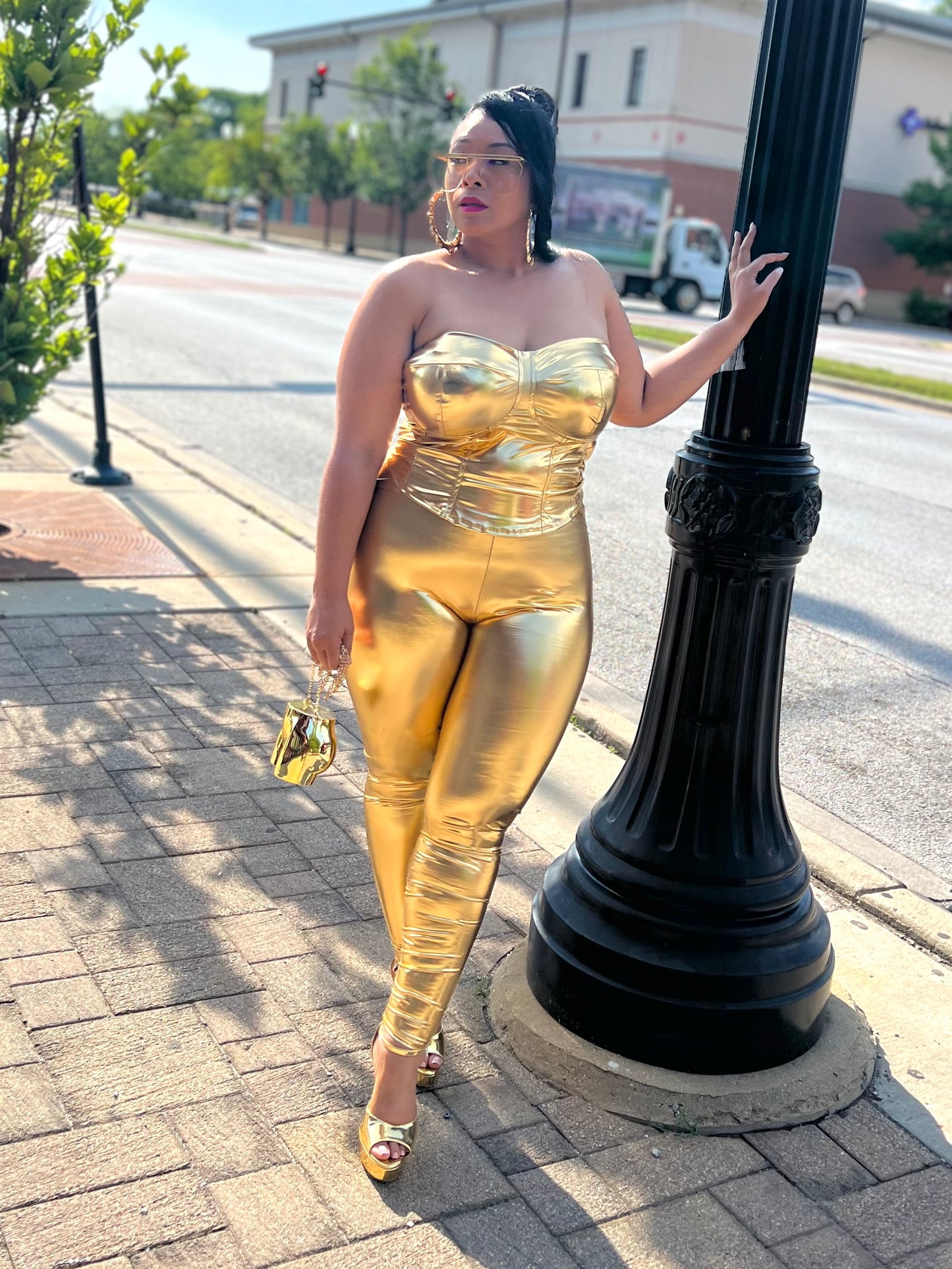 Gold Sheniqua Pant Set