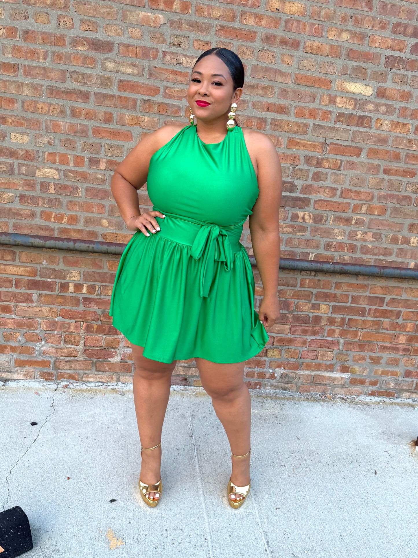 Green Tabbi Dress