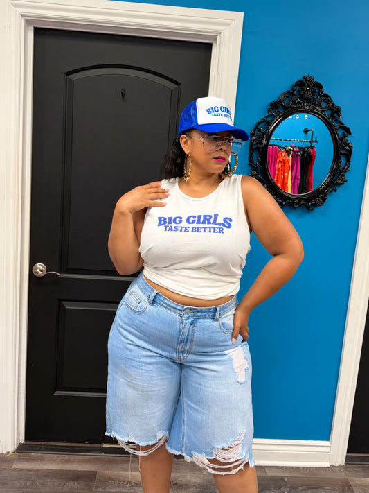 Blue Big Girls Taste Better Tank