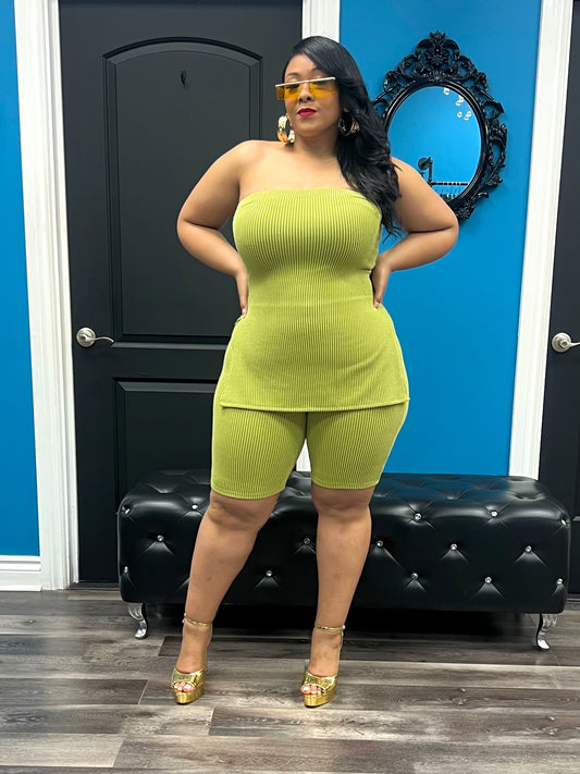 Green Moni Short Set