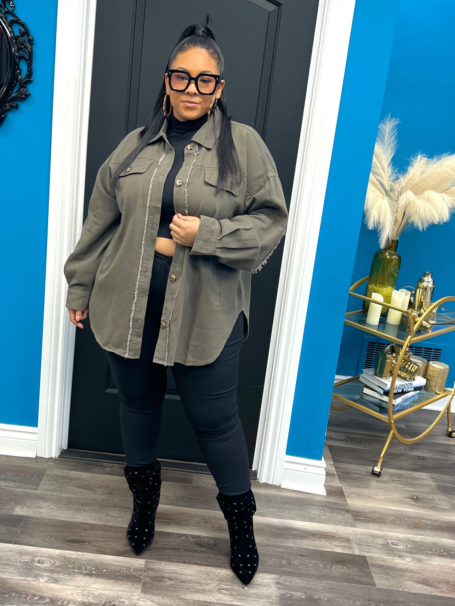 Grey Rock & Love Shacket