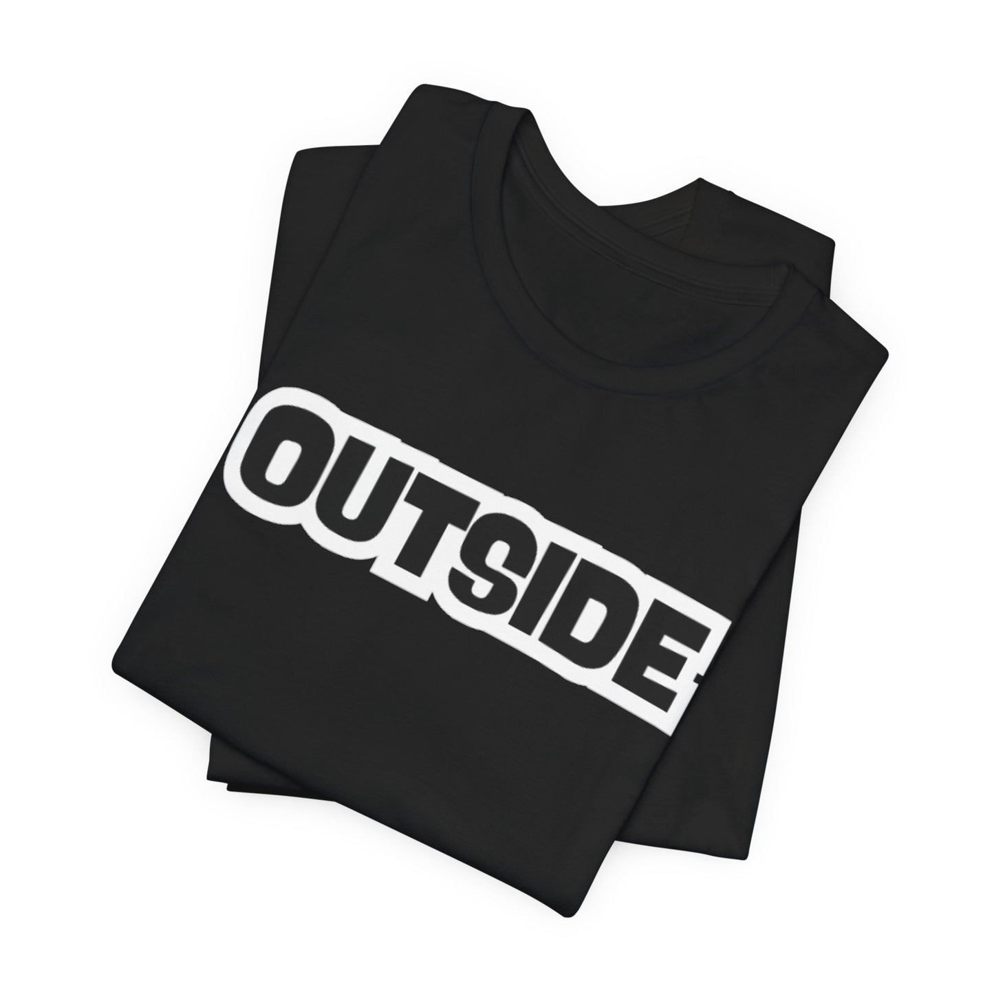 BLACK OUTSIDE TEE