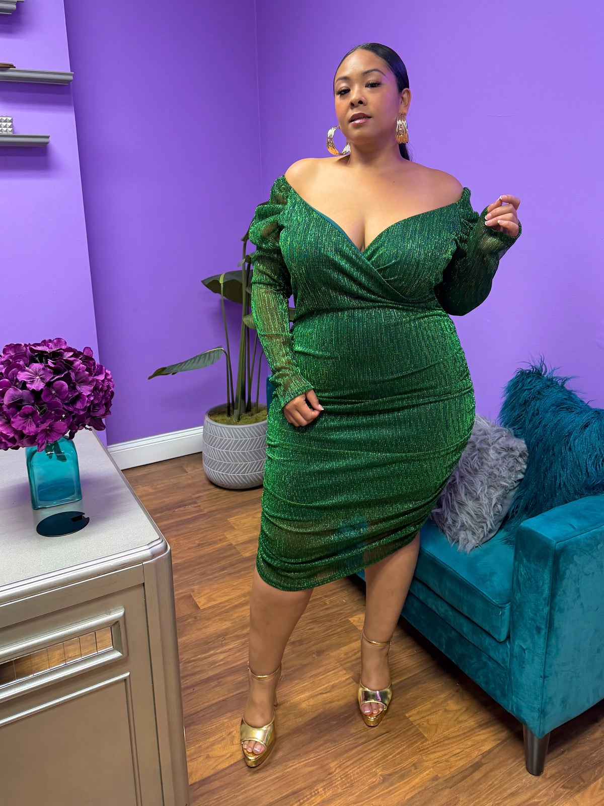 Green Heather Dress