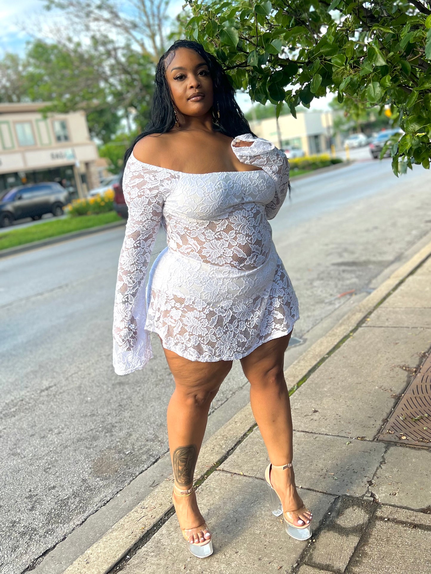 White Fairy Mini Dress