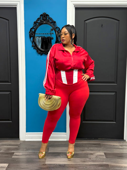 Red Dope Girl Corset Jacket
