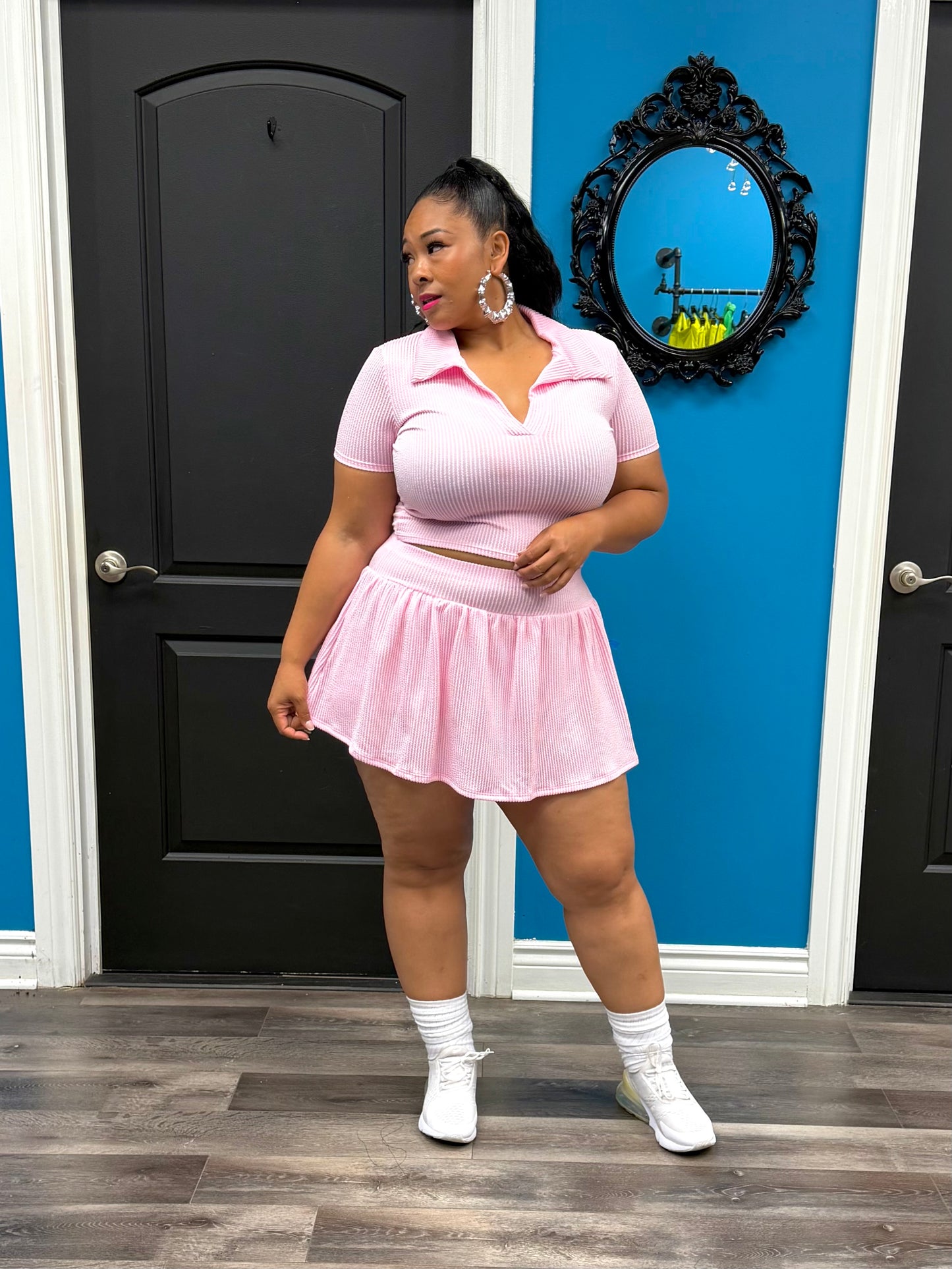 Pink Lori Skirt Set