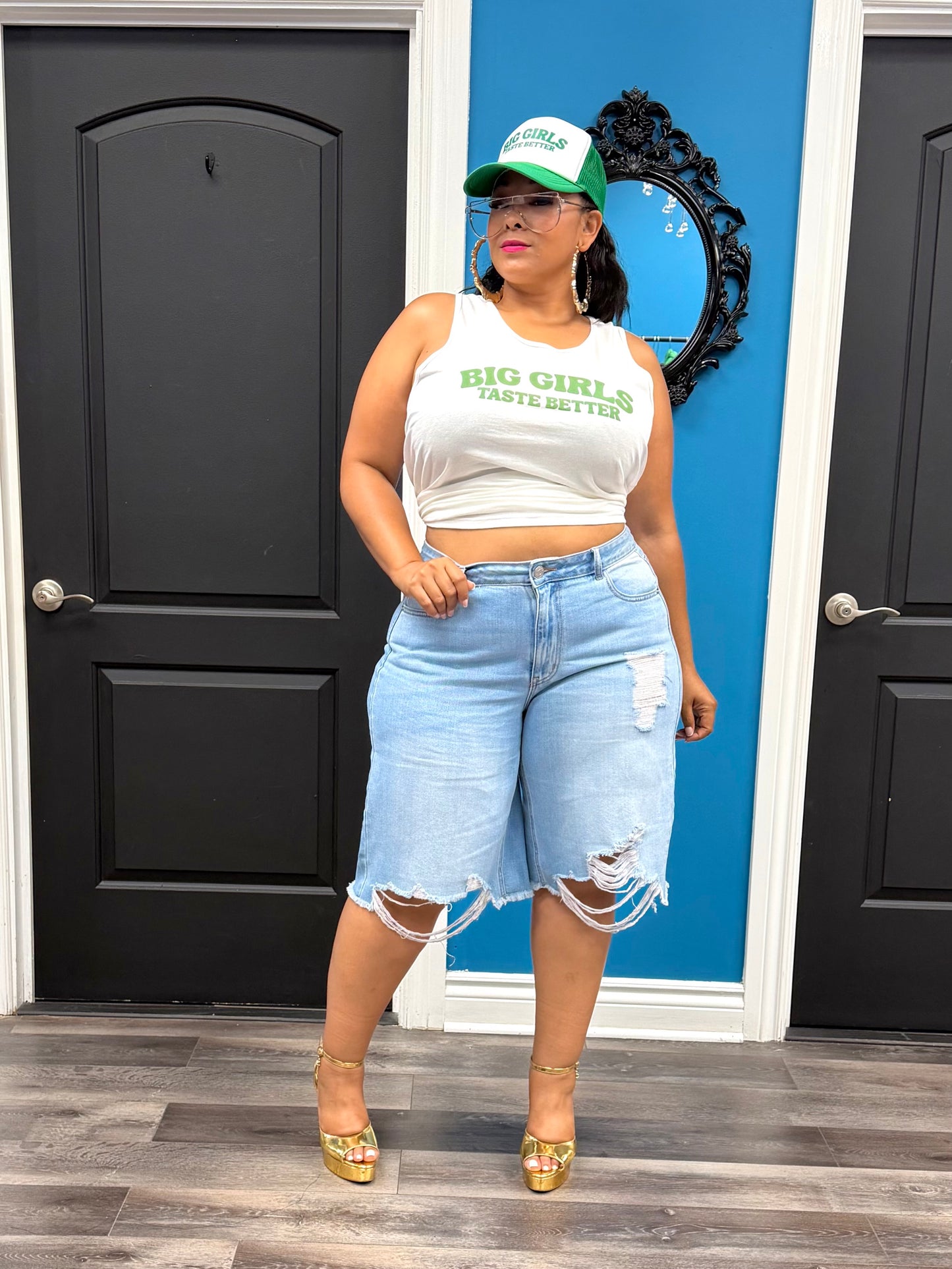 Green Big Girls Taste Better Tank