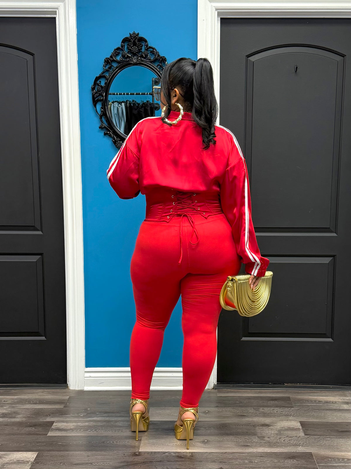 Red Dope Girl Corset Jacket