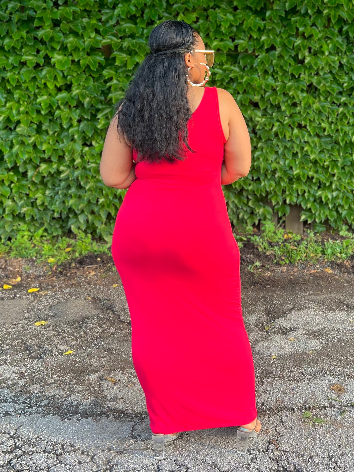 Red Basics Maxi Dress