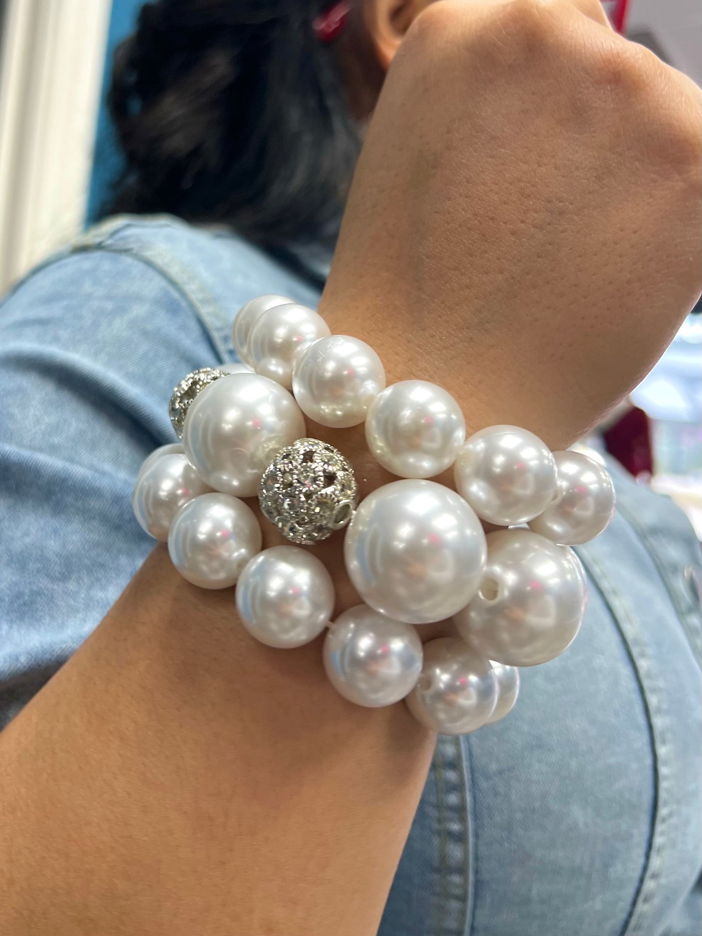 Pearl Junk Bracelet Stack
