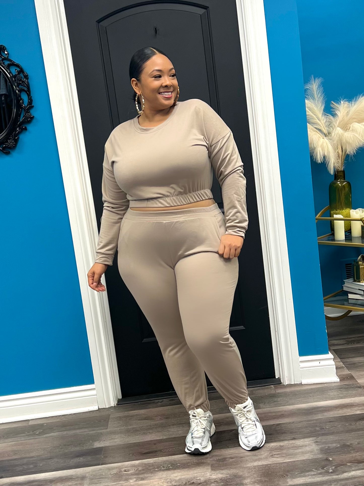 Mocha Toni Jogger Set