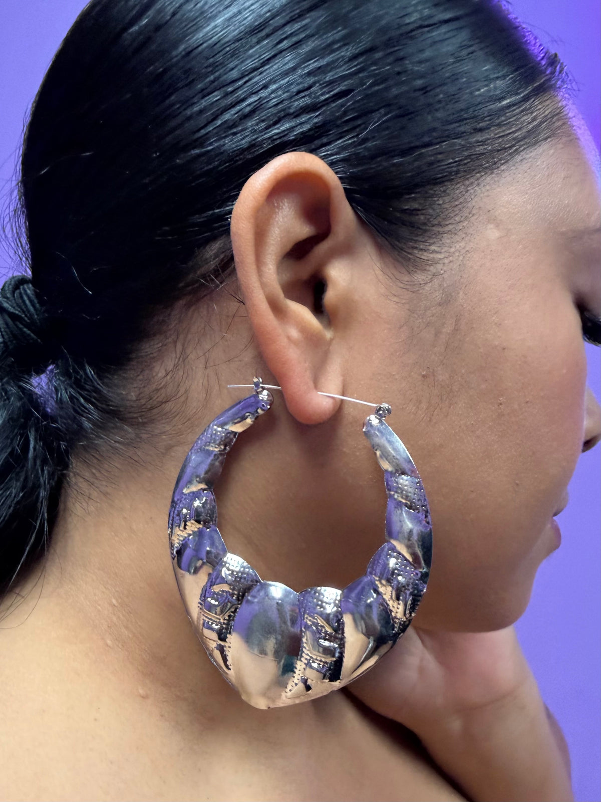 Sliver Banger Hoops