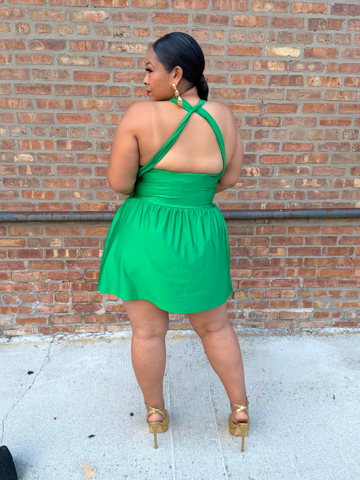 Green Tabbi Dress