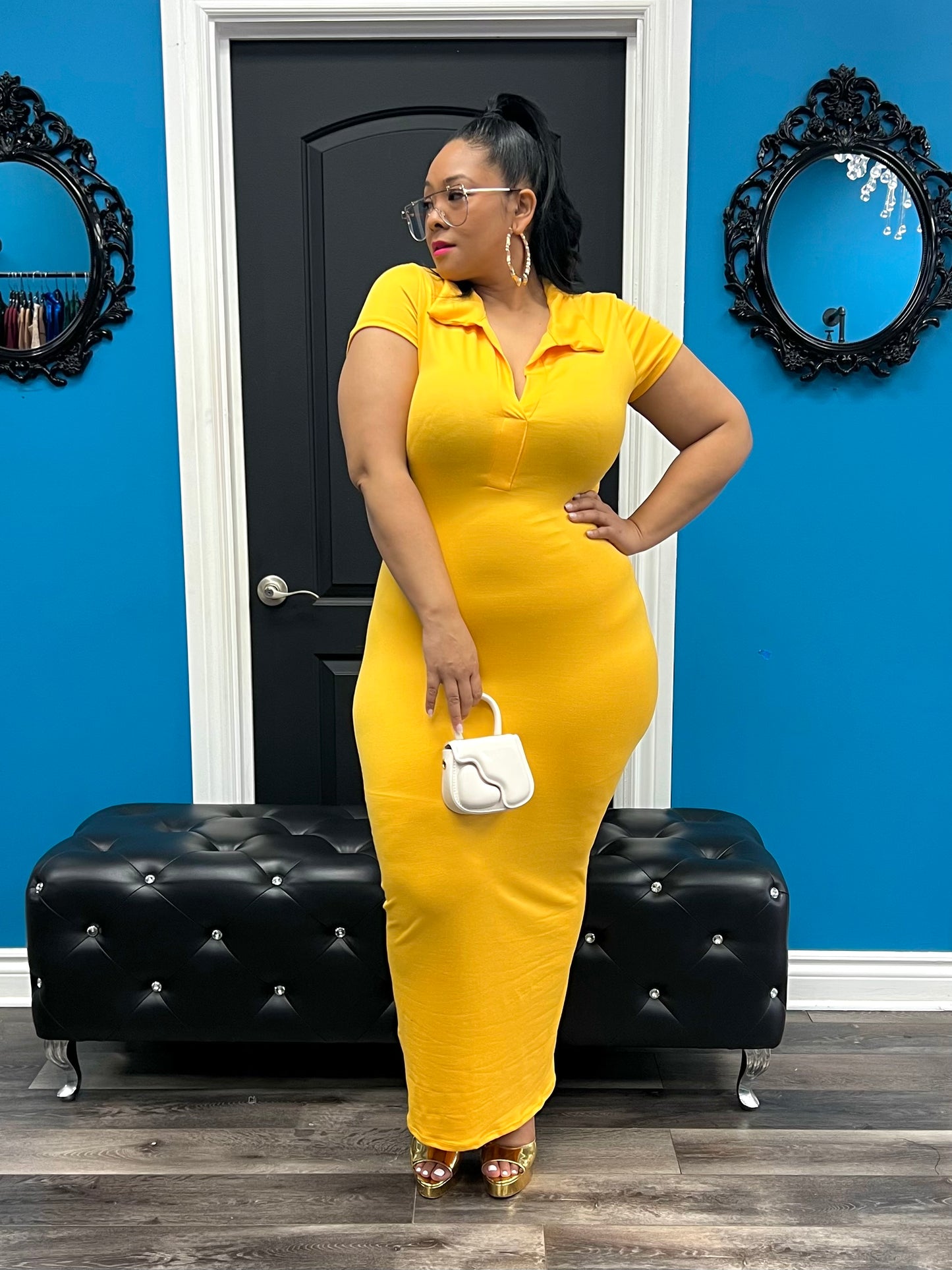 Mustard Sophie Dress