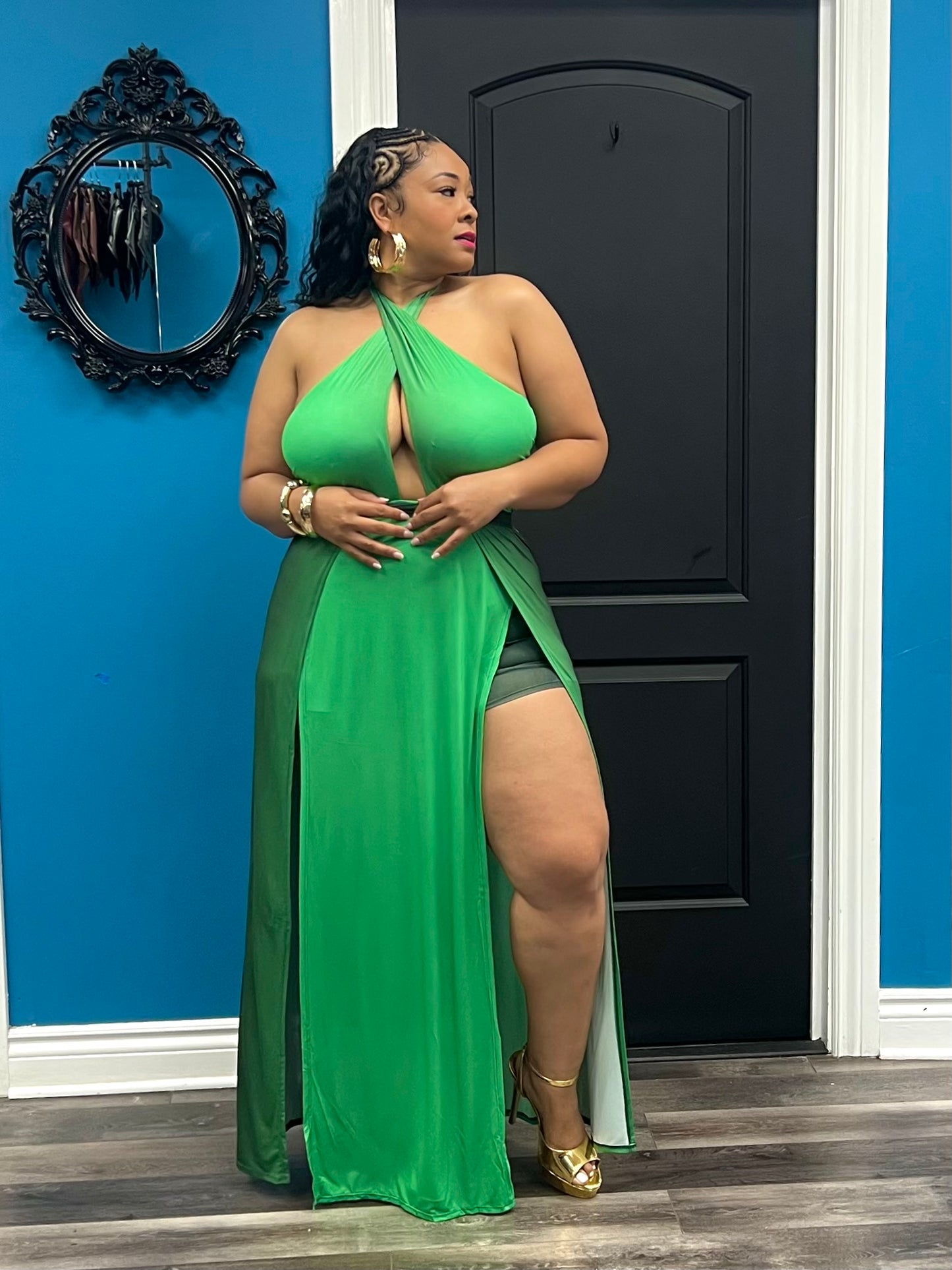 Green Sonia Maxi Dress