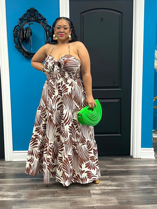 Brown Mecca Maxi Dress
