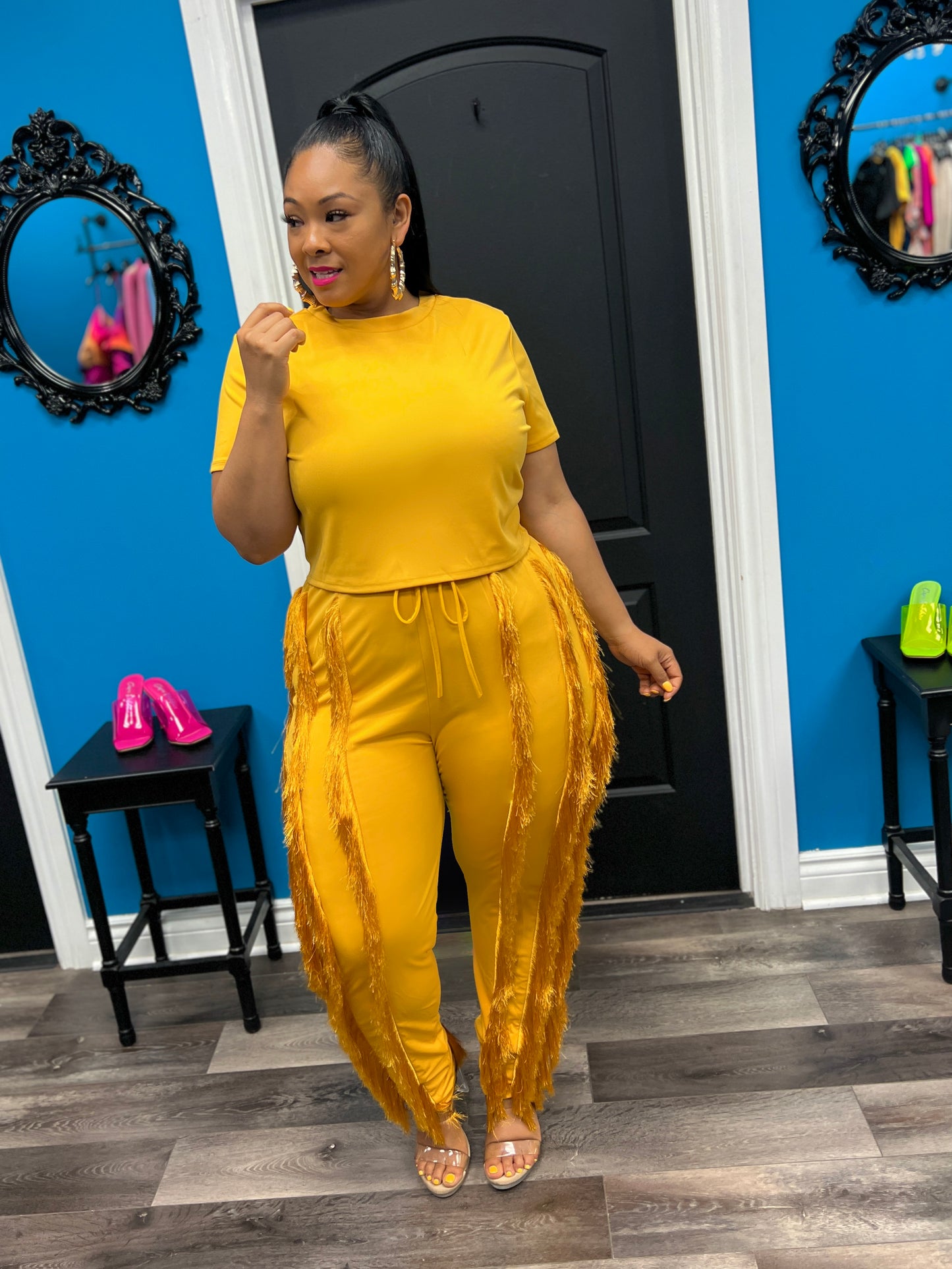 Mustard Monique Pant Set