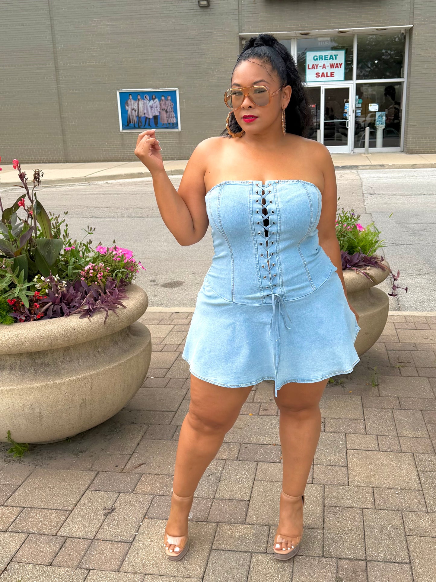 Blue FeFe Dress