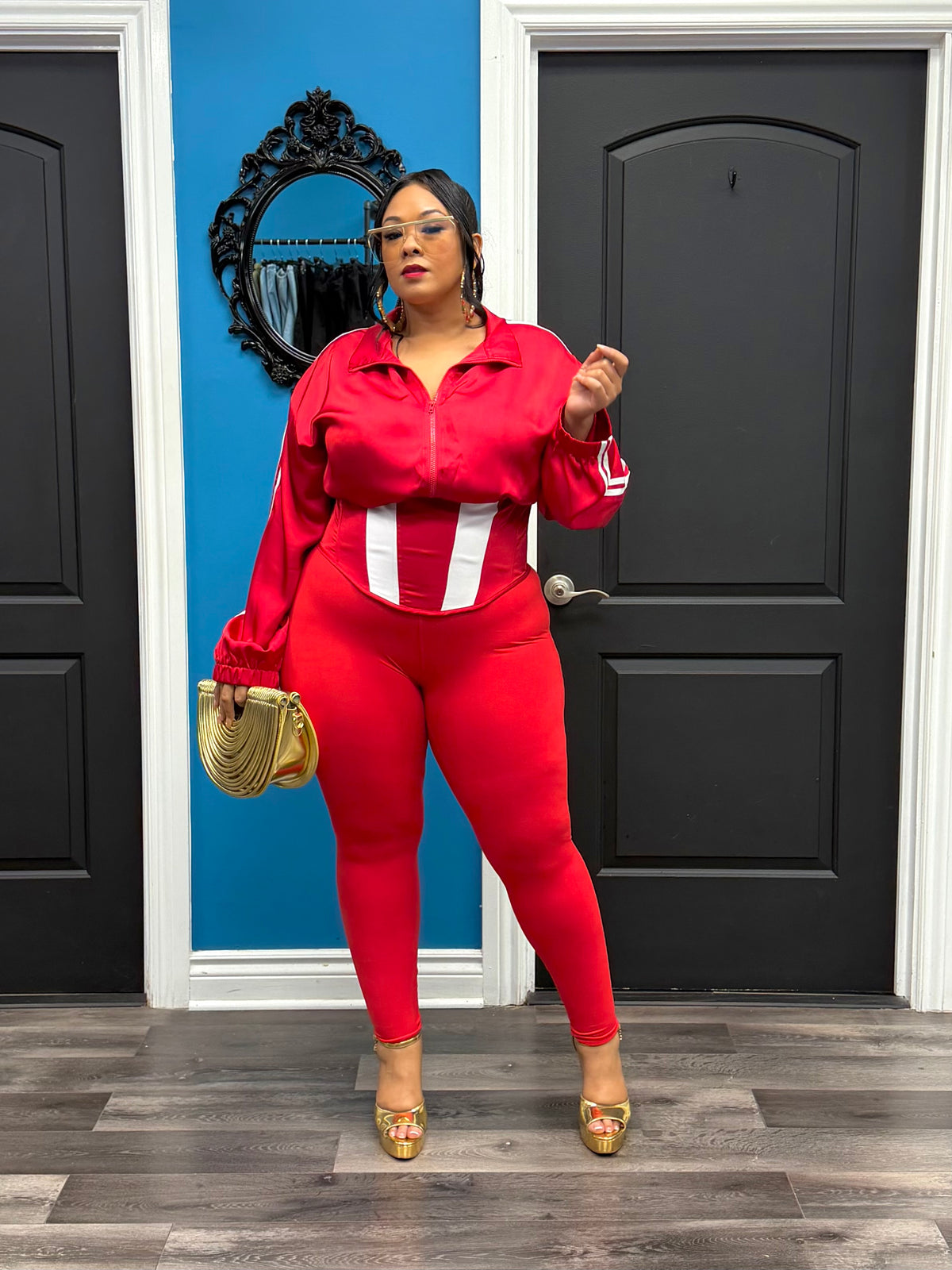 Red Dope Girl Corset Jacket