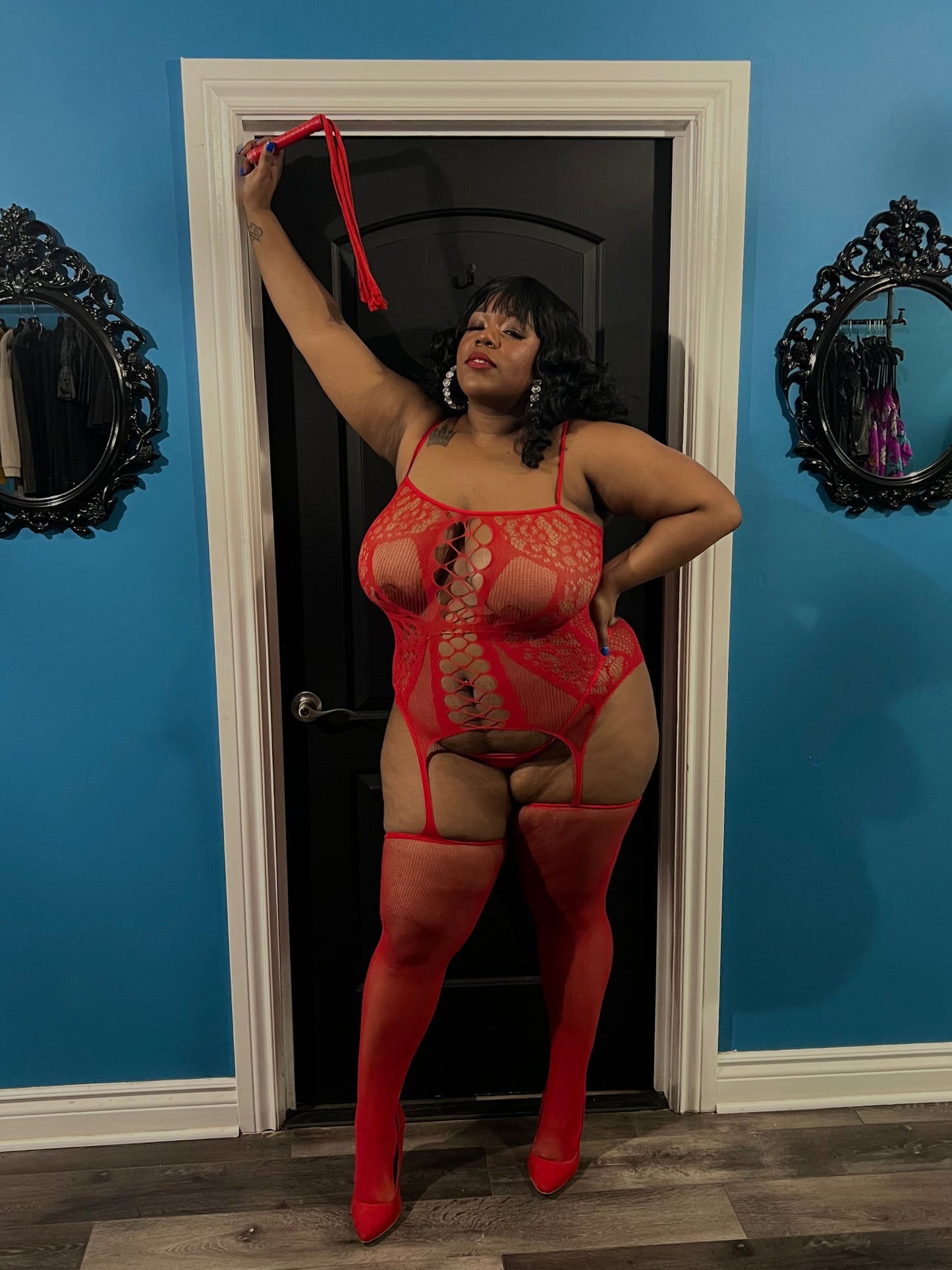 Red Heaven Body Stocking