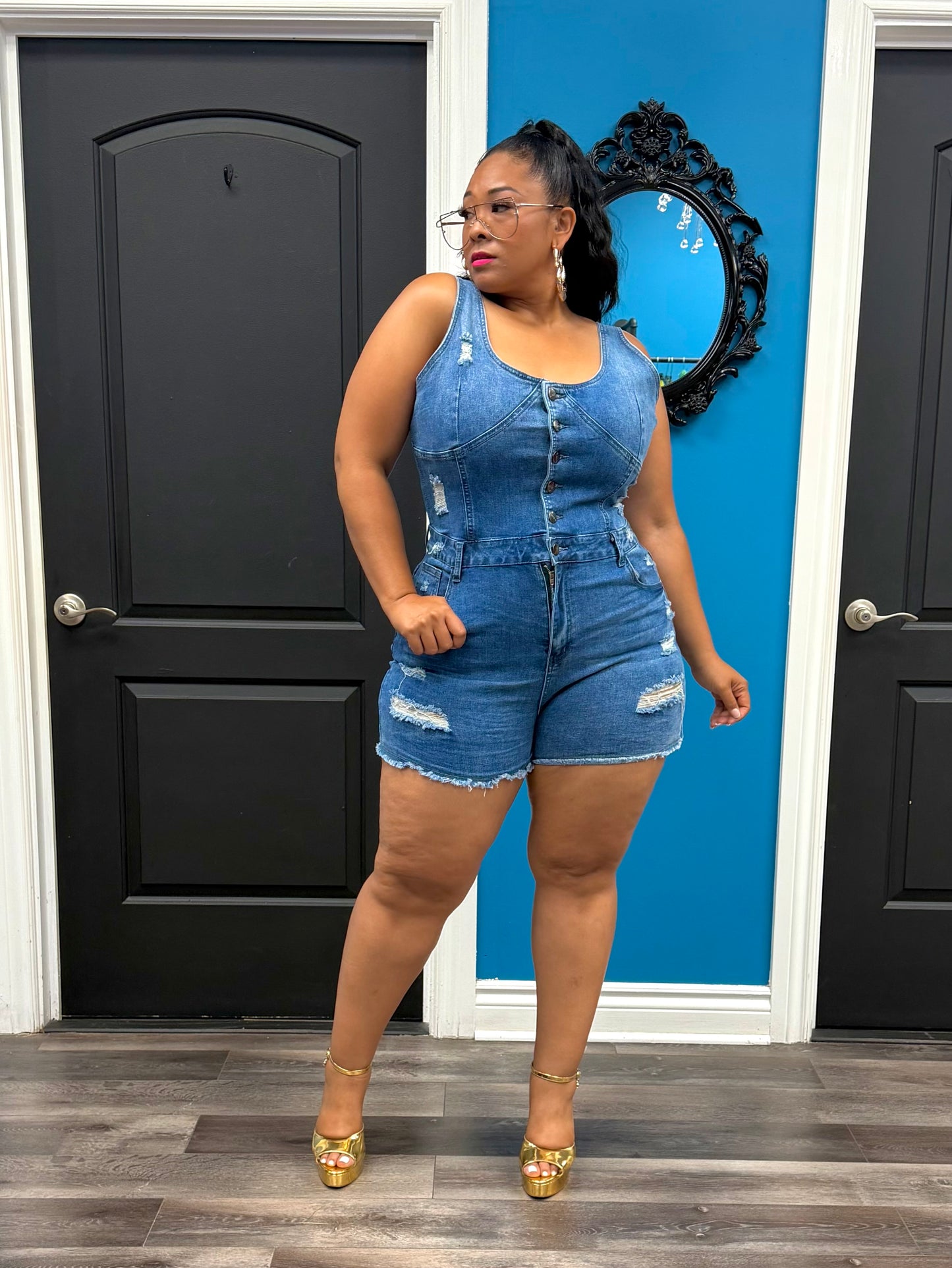 Koryn Denim Romper