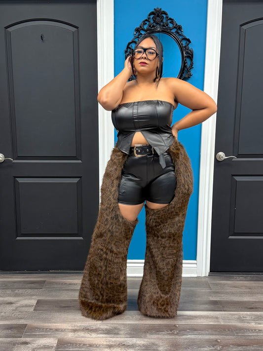 Brown Saddle Up Chap Pants