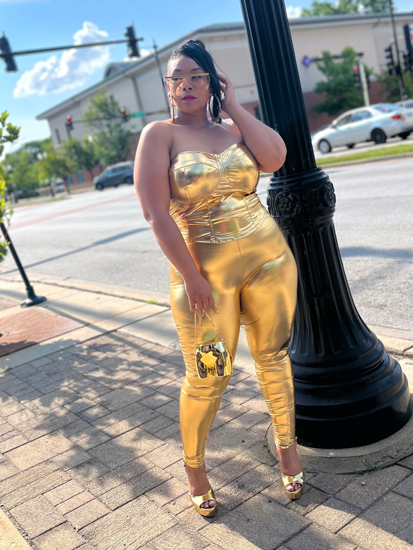 Gold Sheniqua Pant Set