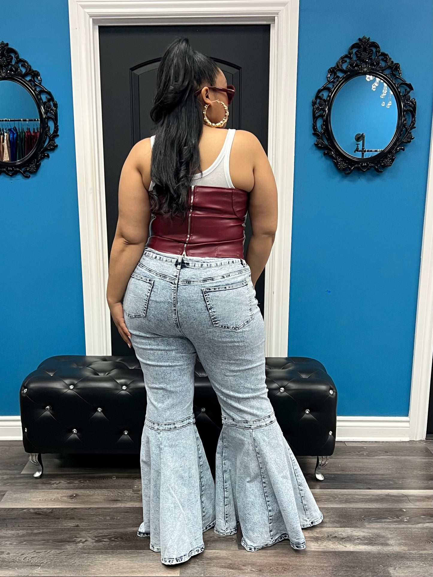 Wine Half Corset