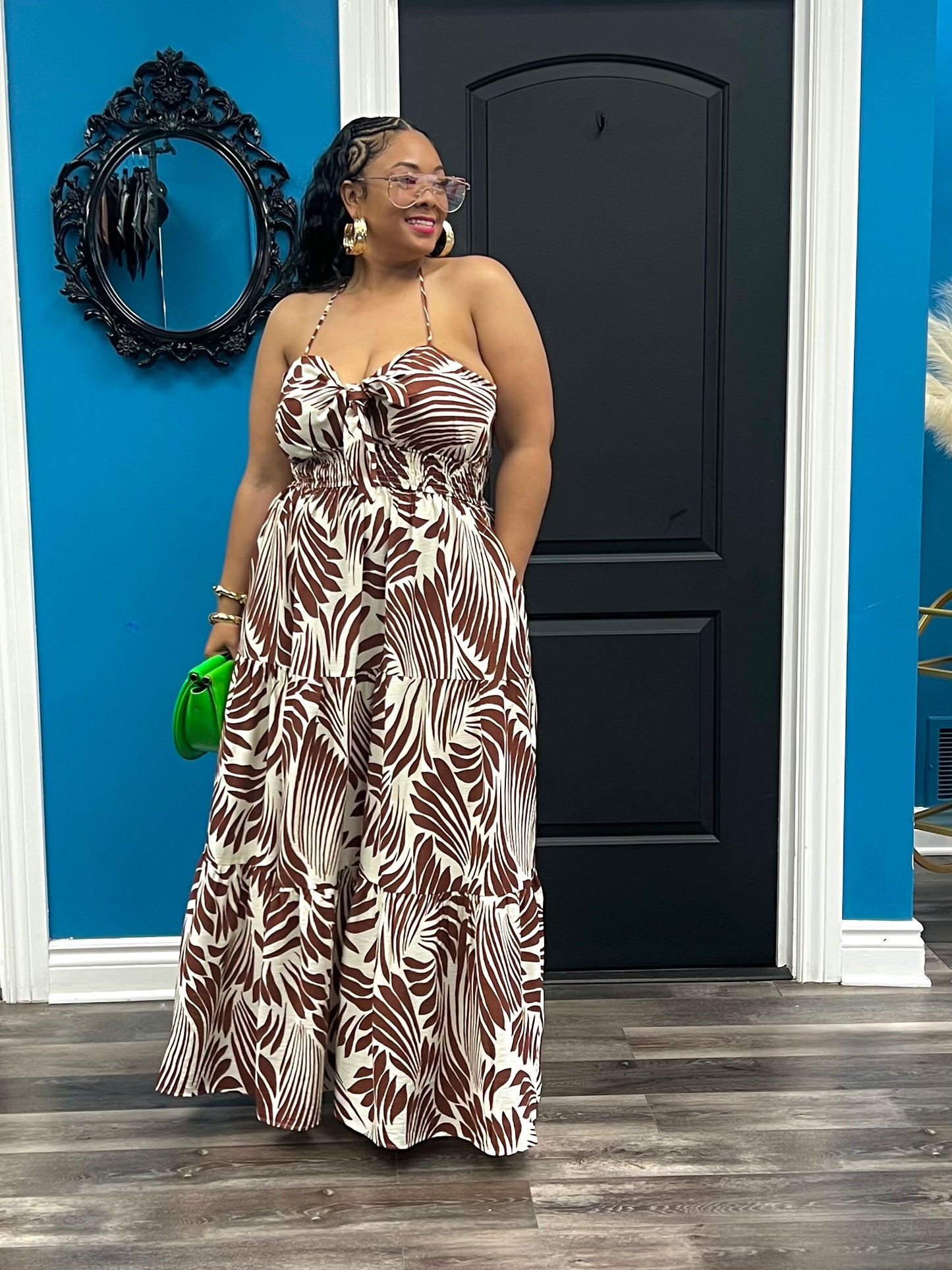 Brown Mecca Maxi Dress