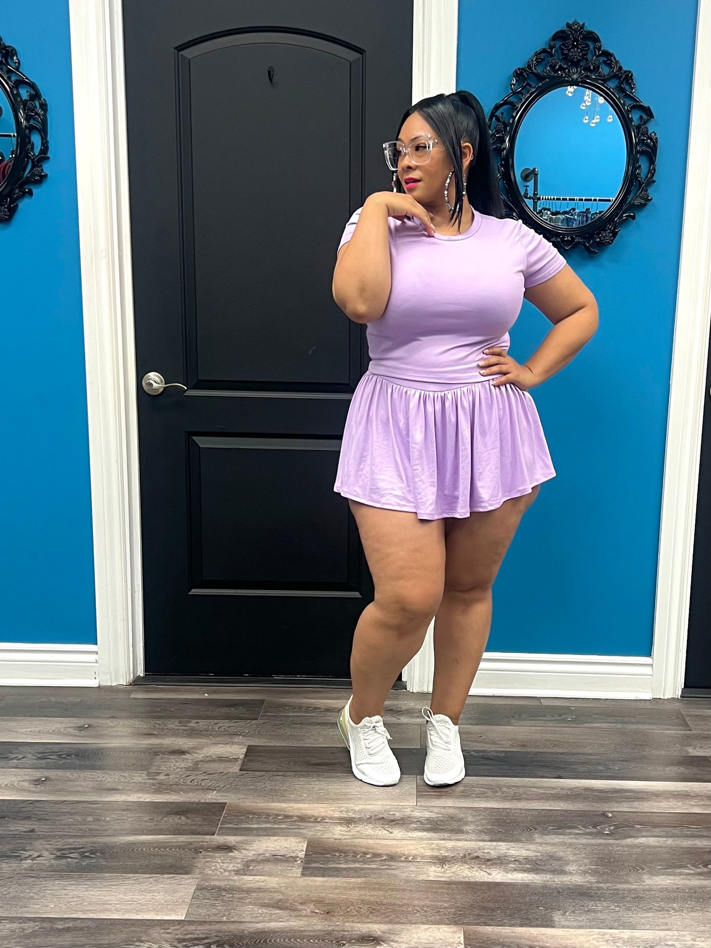 Lilac Tamera Skirt Set